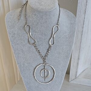 Modern Statement Necklace- 28"